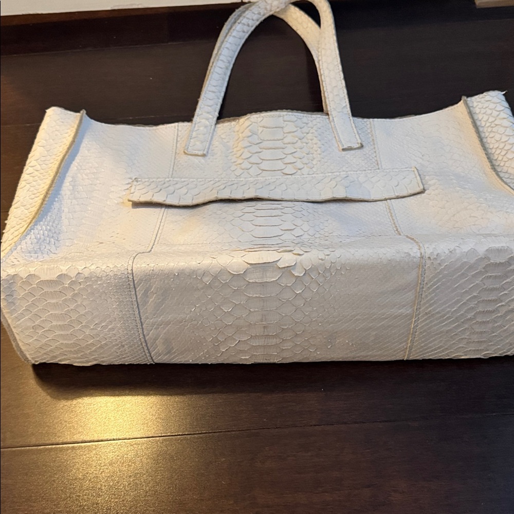 B. May white python tote - image 6